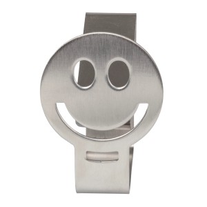 Venilia Tischtuchklammer-Set Smiley Inox, 4-teilig, aus Edelstahl.