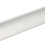 Wandanschlussleiste aus Aluminium, silber eloxiert, gebürstet, 15 mm x 2,5 m.