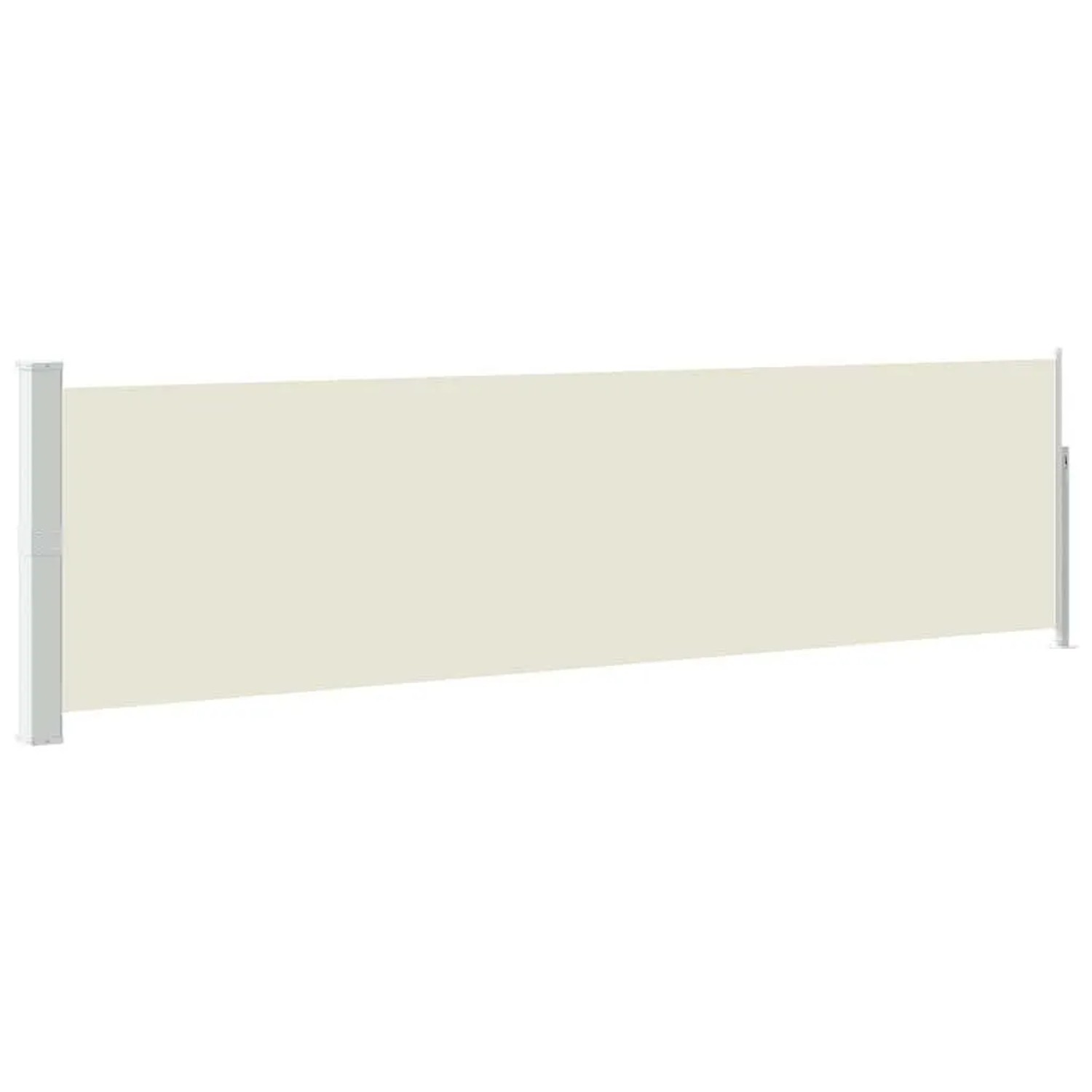 vidaXL Ausziehbare Seitenmarkise 140×500 cm Creme 48395