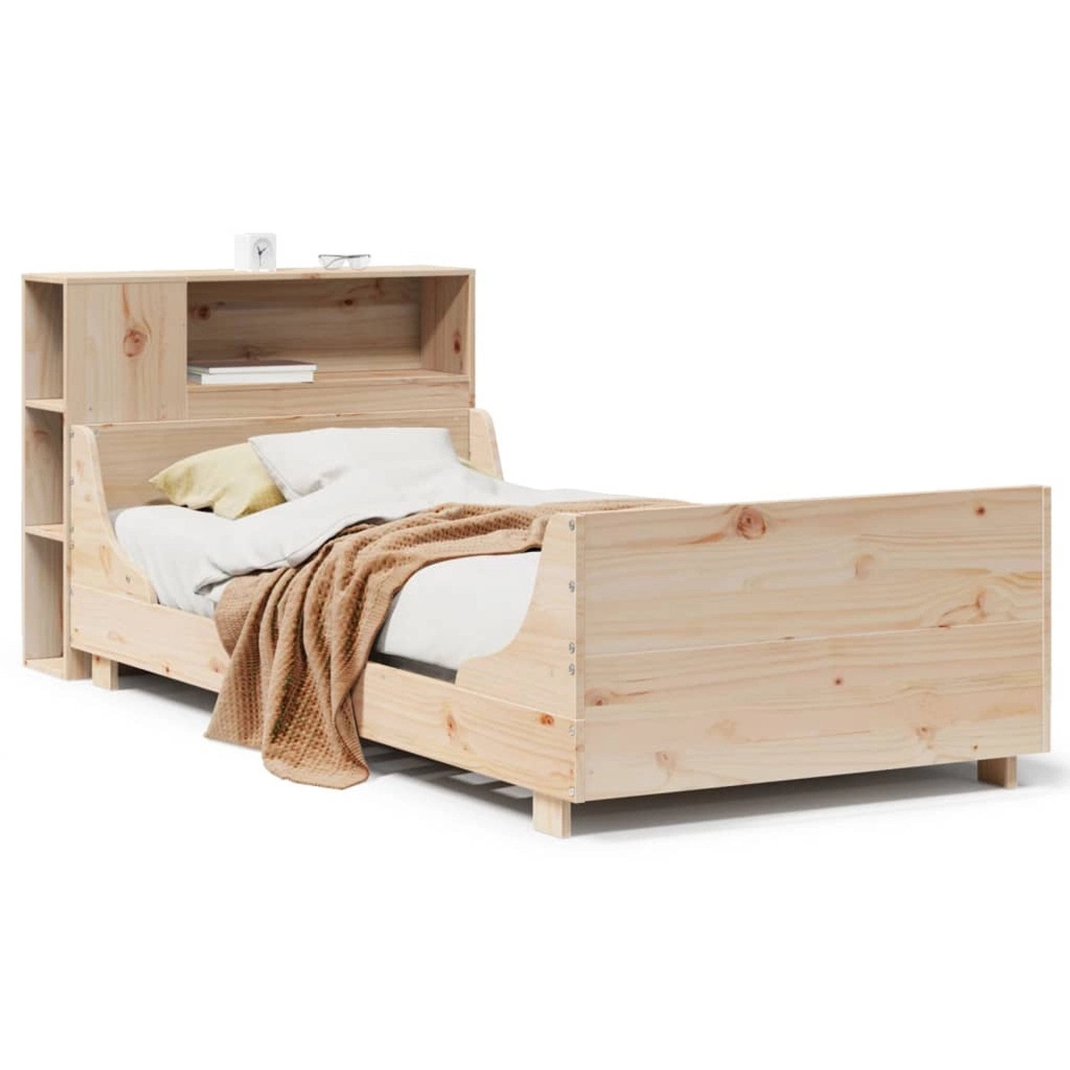 vidaXL Massivholzbett ohne Matratze 100x200 cm Kiefernholz 3323782 günstig online kaufen