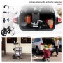 Sekey 3-in-1 Einkaufstrolley rot: Faltbarer Trolley für Einkäufe, Transport im Auto und Nutzung mit Kühlfach.