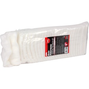 APA Polierwatte 400g im transparenten Beutel, geeignet für Autopflege und Polierarbeiten.