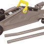 Rangierwagenheber B-RWH-2000 A, grau, mit gelbem Griff und Hebel, für Wartung & Autoreparatur.