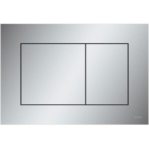 Tecenow WC-Betätigungsplatte, Chrom matt, für Zweimengentechnik.