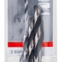 Bosch HSS-Spiralbohrer PointTeQ Set, 5-teilig, Ø 2-6 mm, für Metall.