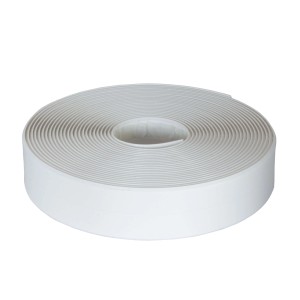 Dalsys Dichtungsband, selbstklebend, 5m x 2,2cm, PVC, weiß, auf Rolle.