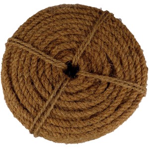 Rolle Baumbindeband aus Kokosfaser, 50m, ca. 10mm stark, 3-fach gewickelt.