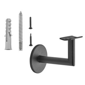 SOTECH Handlaufhalter CLASSIC Schwarz Höhe 67,8 mm Ausladung 67,5 mm für Handläufe mit Ø 45 mm