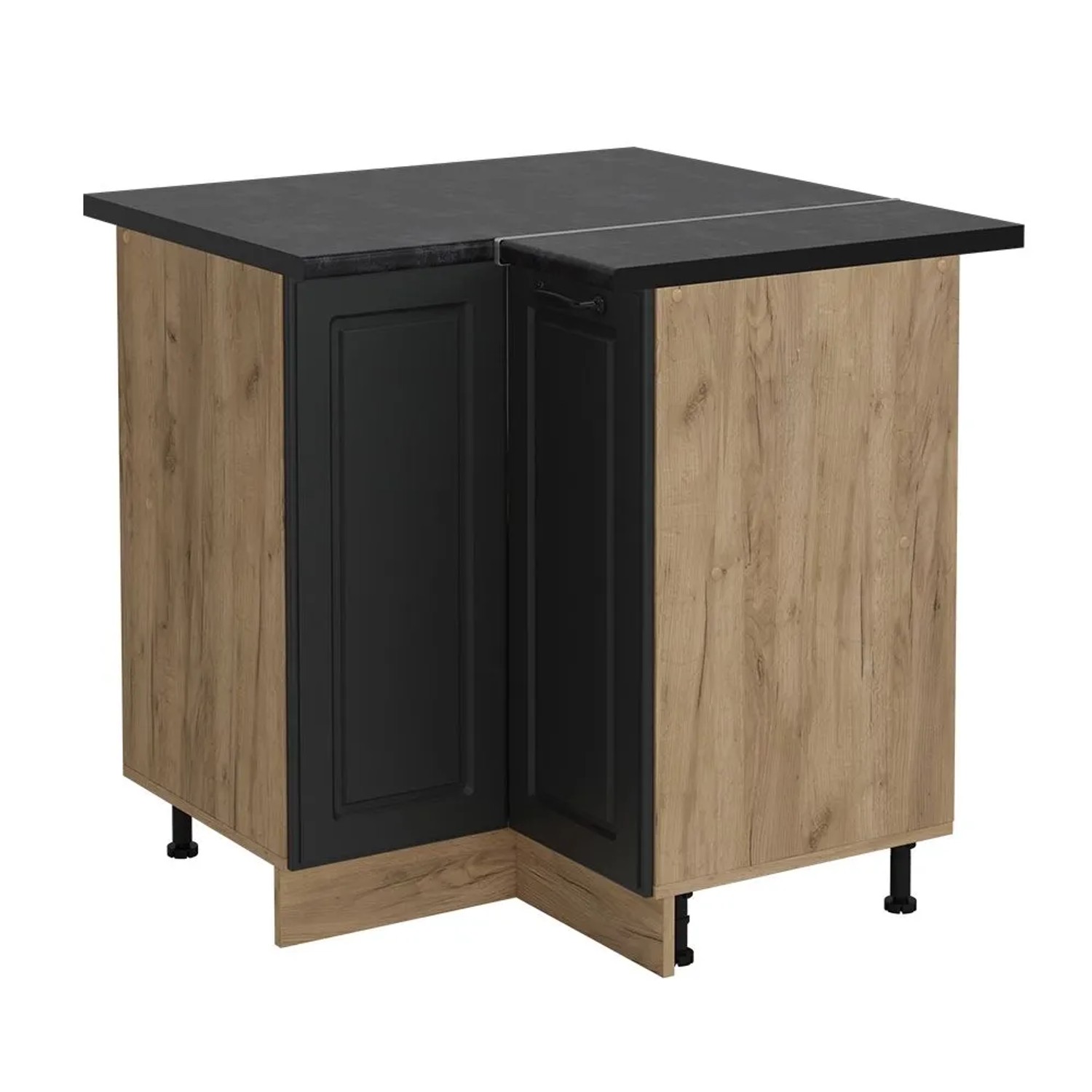 Vicco Eckunterschrank R-Line Anthrazit Landhaus 76 x 82 AP Anthrazit Art Nr 54028