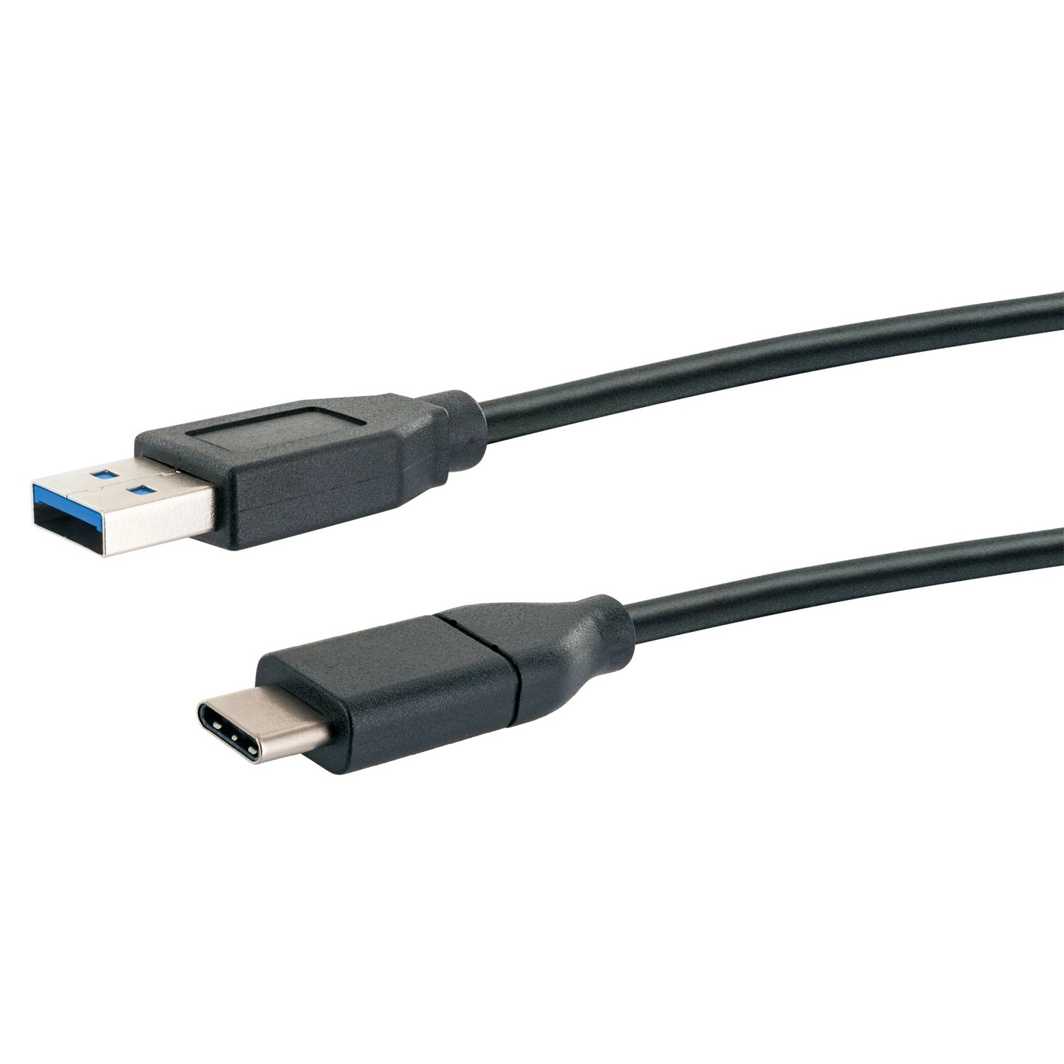 Schwaiger USB Adapterkabel: USB 3.1 C-Stecker auf A-Stecker, schwarz.
