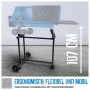 Güde Holzspalter GHS 500/6,5TE mit Untergestell und Transporträdern, Höhe 107cm.