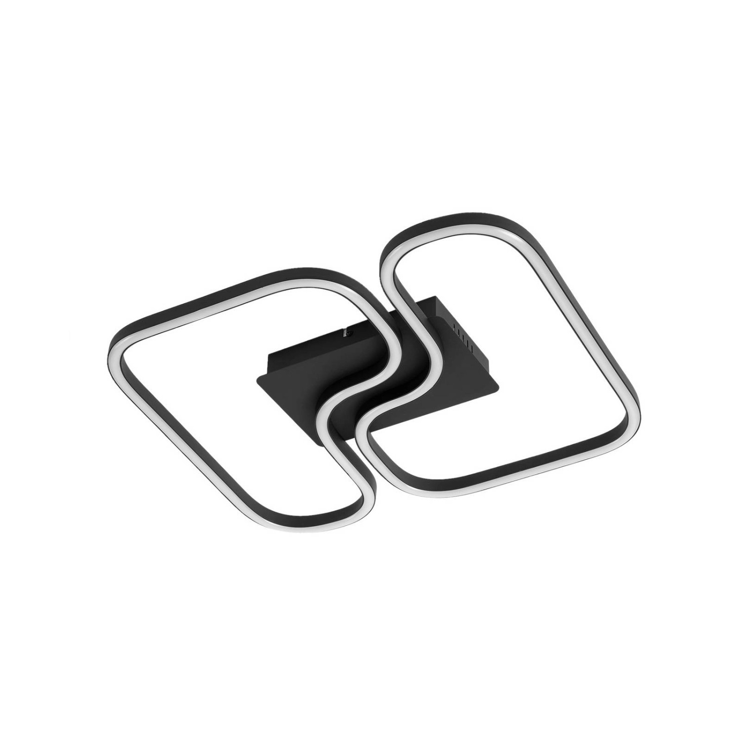 Lucande LED Deckenleuchte Amiya 10031333 Modern in Schwarz aus Aluminium 1- günstig online kaufen