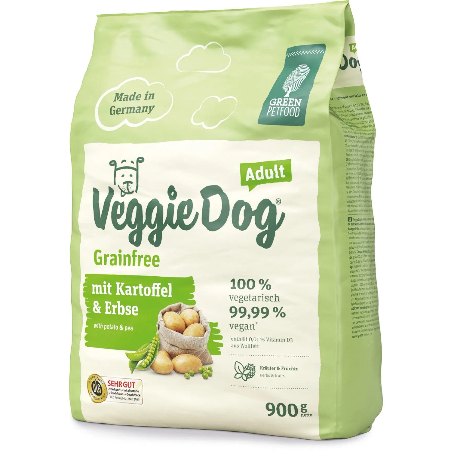 Green Petfood Hunde-Trockenfutter VeggieDog Grainfree 900 g kaufen bei OBI