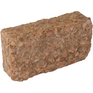 Kokosfaser Chips Ziegel, grob, für Terrarium Bodengrund, 3er Set.