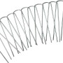 12 Folien- und Vlieshalter in U-Form, 14 cm, aus rostfreiem Stahl zum Befestigen im Garten.