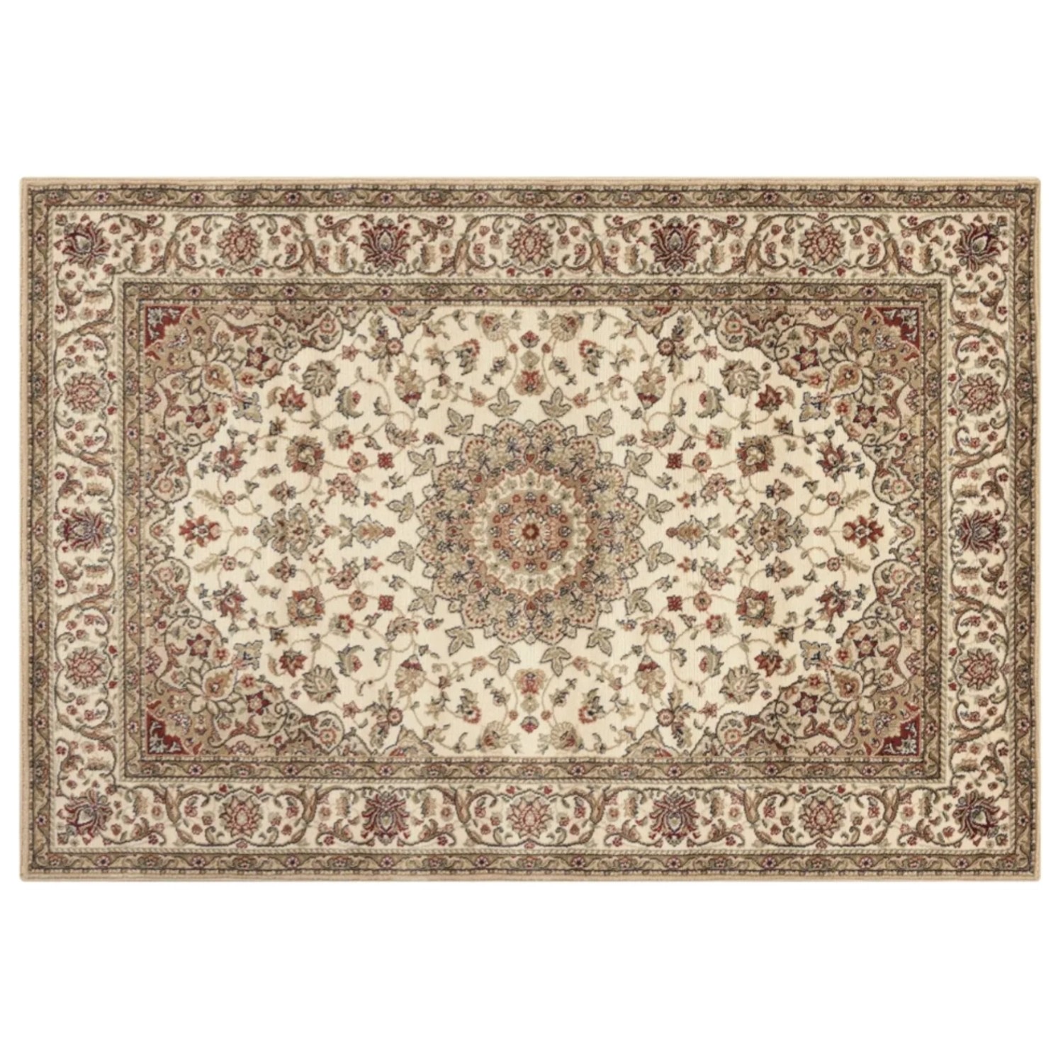 Peyer Syntex Klassischer Kurzflor Teppich Amina Medaillon 27008 Farbe Hellb günstig online kaufen