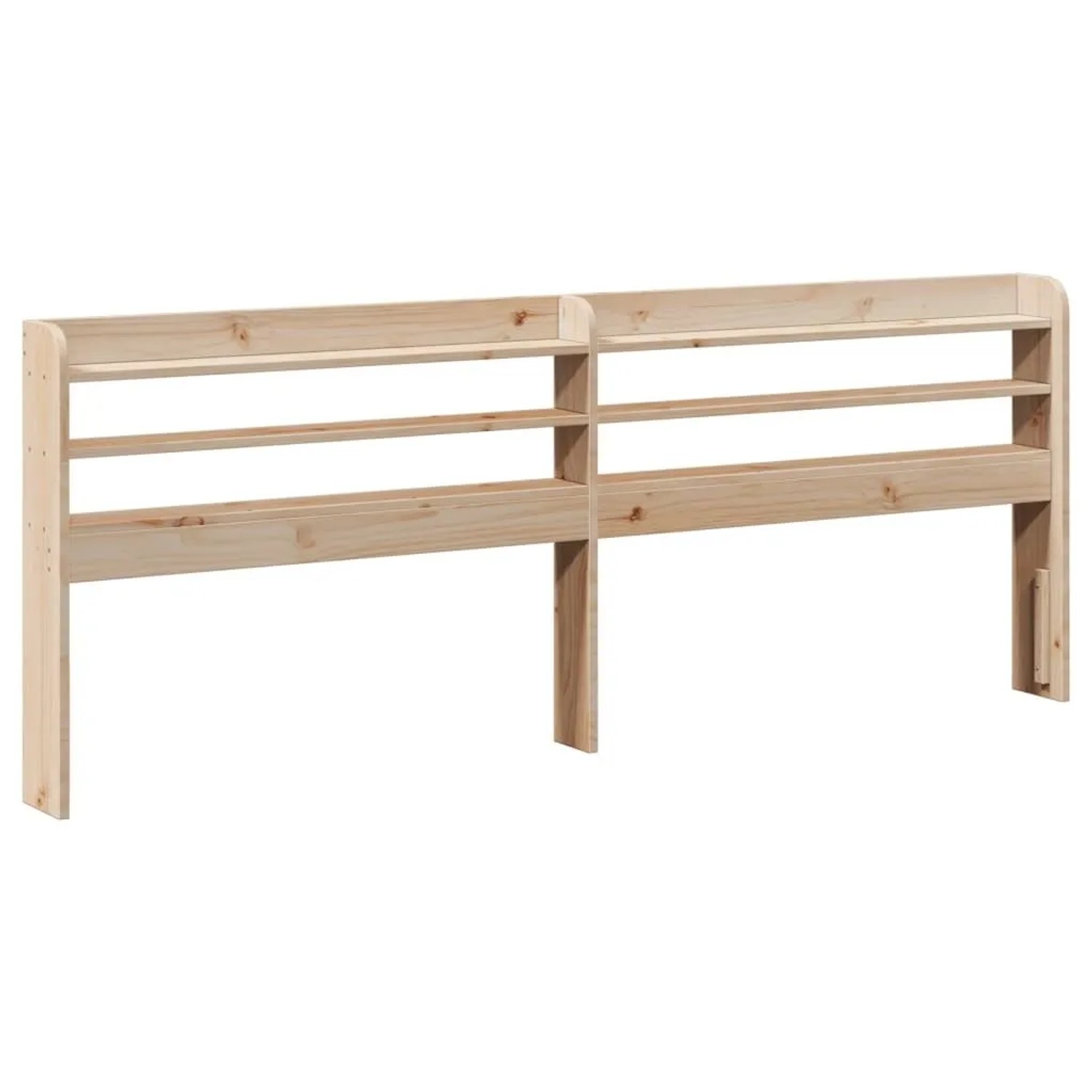 vidaXL Kopfteil mit Ablagen 180 cm Massivholz Kiefer 850941