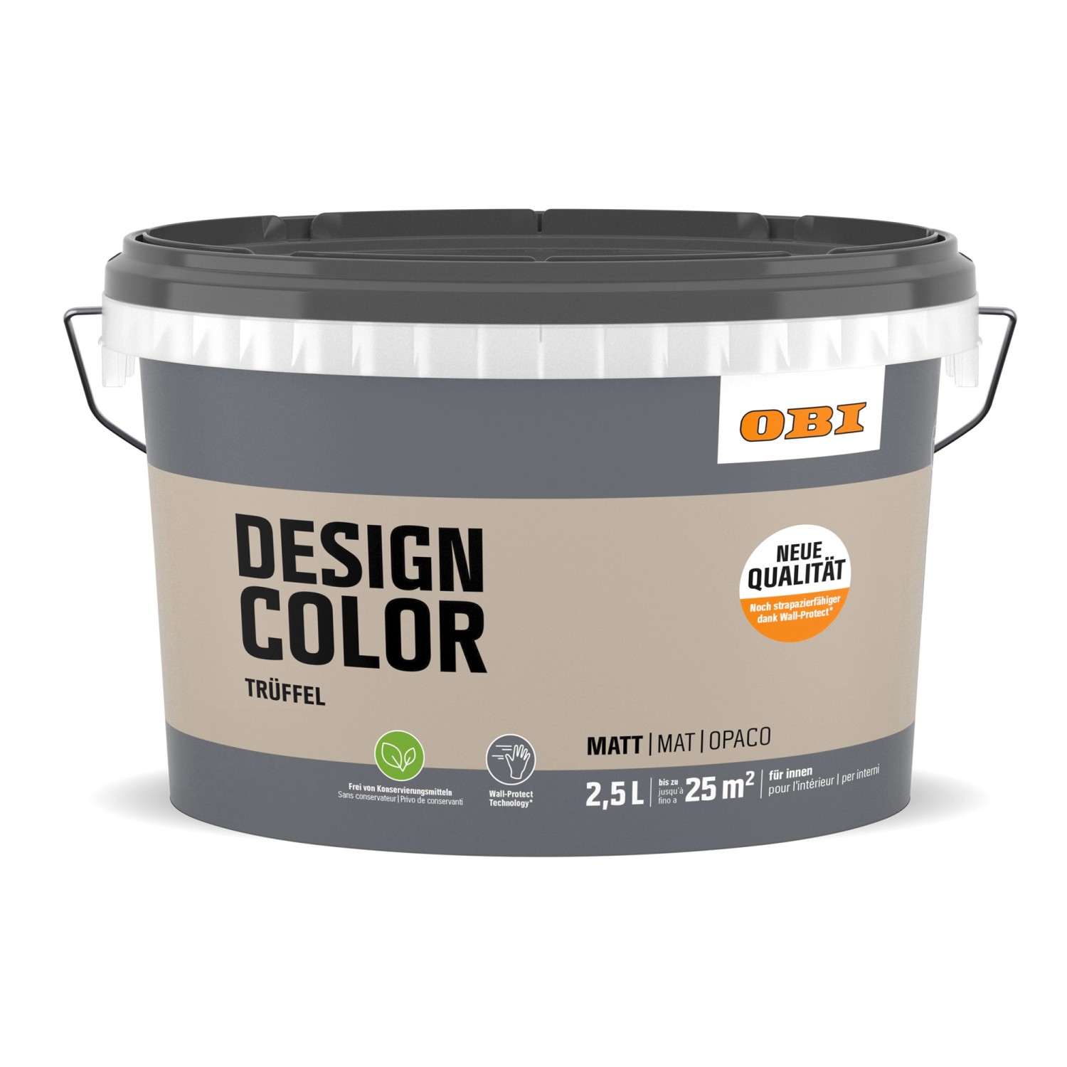 OBI Design Color 2,5 l Trüffel