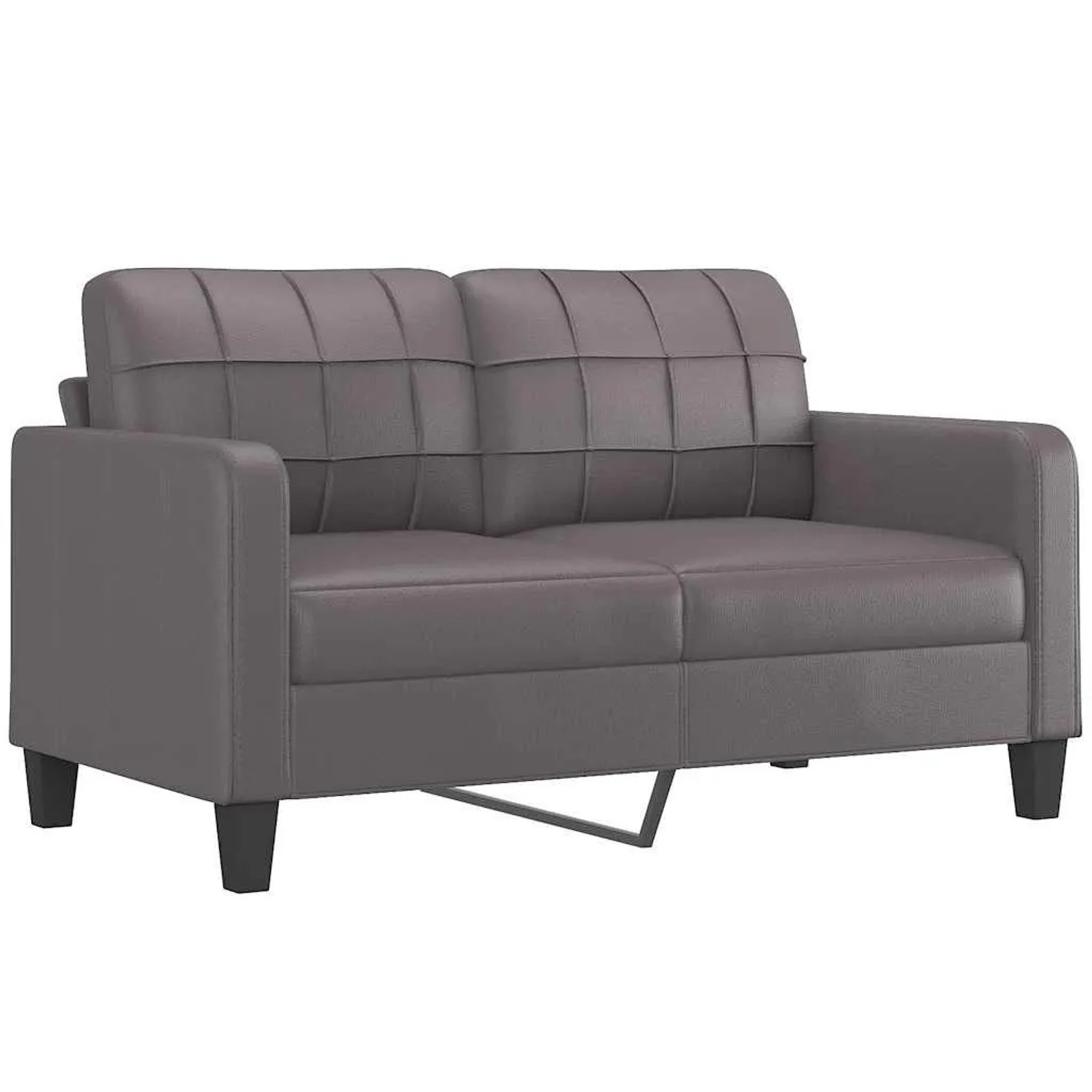 vidaXL 2-Sitzer-Sofa Grau 140 cm Kunstleder 359119 günstig online kaufen