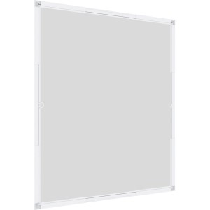 Windhager Flexi Fit Insektenschutzrahmen, 100x120 cm, Aluminium, Weiß.