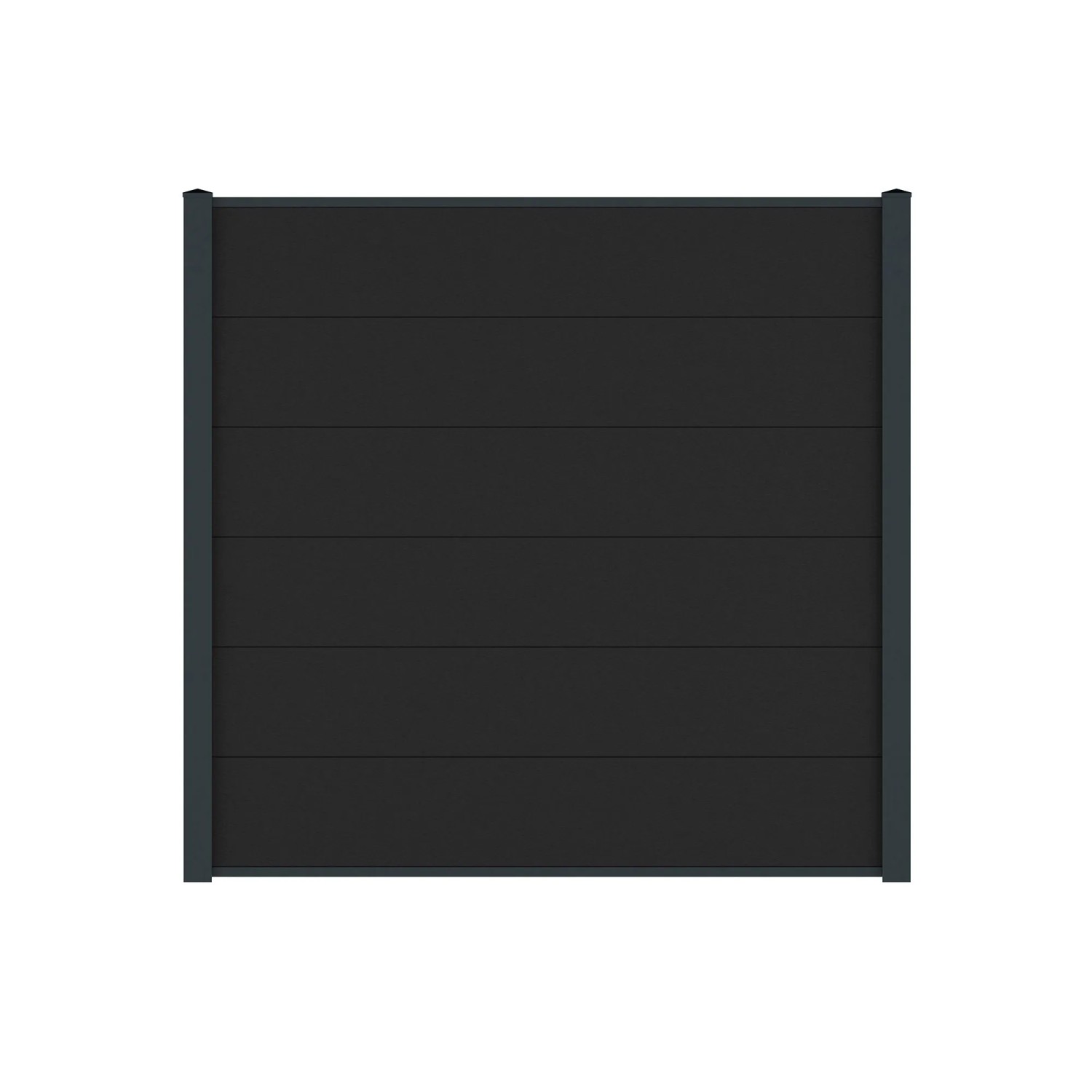 Vidual WPC-Sichtschutzzaun Comp-co 280 zum Aufdübeln 1,8 m x 26,70 m Anthrazit