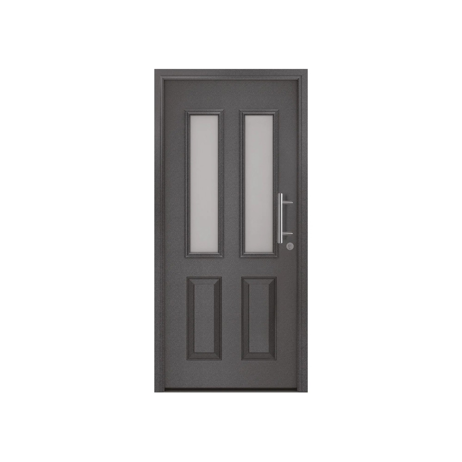 EcoStar Haustür IsoPro Secur IPS 410S Anthrazit-Metallic 110 x 210 cm DIN Rechts