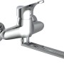 Schütte Wand-Spültischarmatur Attica, Chrom, Einhebelmischer für die Küche.