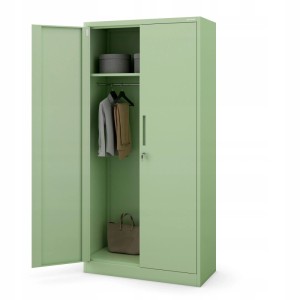 Jan Nowak Abschließbarer Mehrzweckschrank Dawid 185 x 90 x 45 cm Fresh Style Pastellgrün