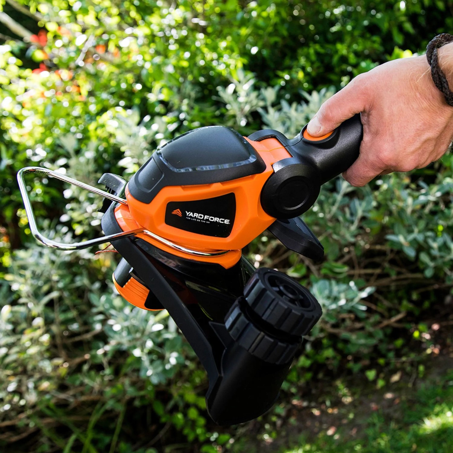 YARD FORCE Elektro-Rasentrimmer ET U25-EU mit Doppelfadenschnitt und Schwenkbarem Kopf_5