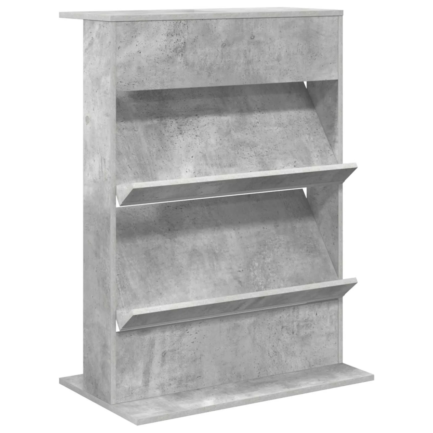 vidaXL Magazinregal mit Regal Beton Grau 70 x 41 x 96 cm Holzwerkstoff 899538