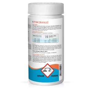 Bayzid pH Minus Granulat 1,5kg Dose zur pH-Wert Senkung im Pool.