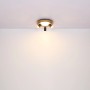 Globo LED-Deckenleuchte Ulla, 3-flammig, schwarz matt mit Holzoptik. Moderne Deckenlampe für Innenräume.