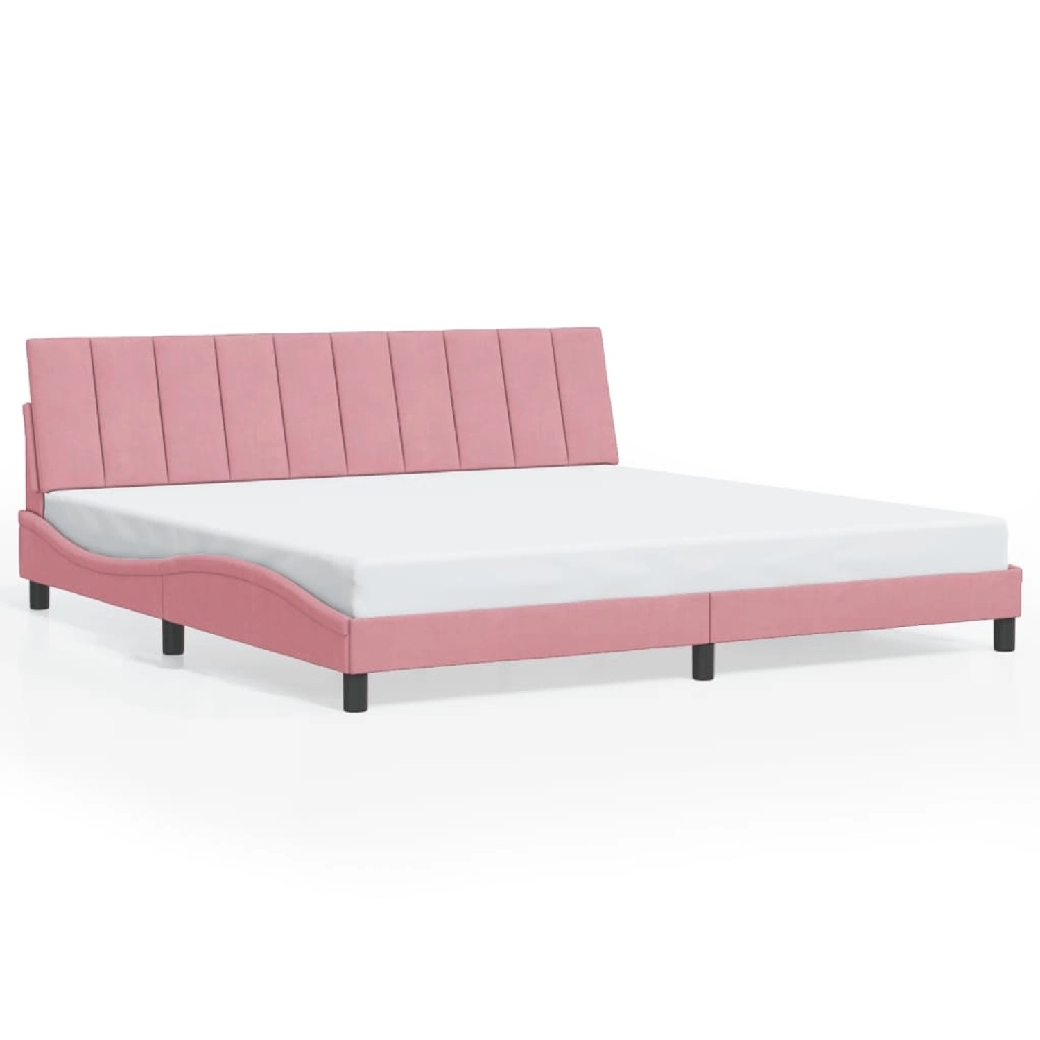 vidaXL Bettgestell ohne Matratze Hanko Rosa 200x200 cm Samt 3207872 günstig online kaufen