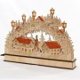 Dekohelden24 LED Holz Schwibbogen mit Bewegtem Weihnachtsbaum Inklusive Netzteil und Batteriebetrieb Möglich mit Wanderfiguren L/B/H 45 x 12 x 35 cm_3