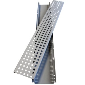 Kantfuchs24 Entwässerungsrinne PRO Style mit Trittblech, Stahl, RAL9006, 1000x155x50mm