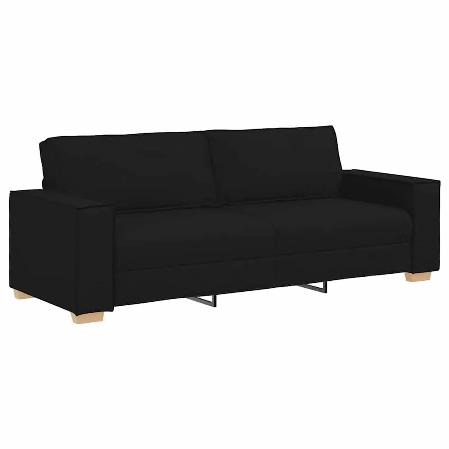 vidaXL 3-Sitzer-Sofa Schwarz 180 cm Stoff 4104992 günstig online kaufen