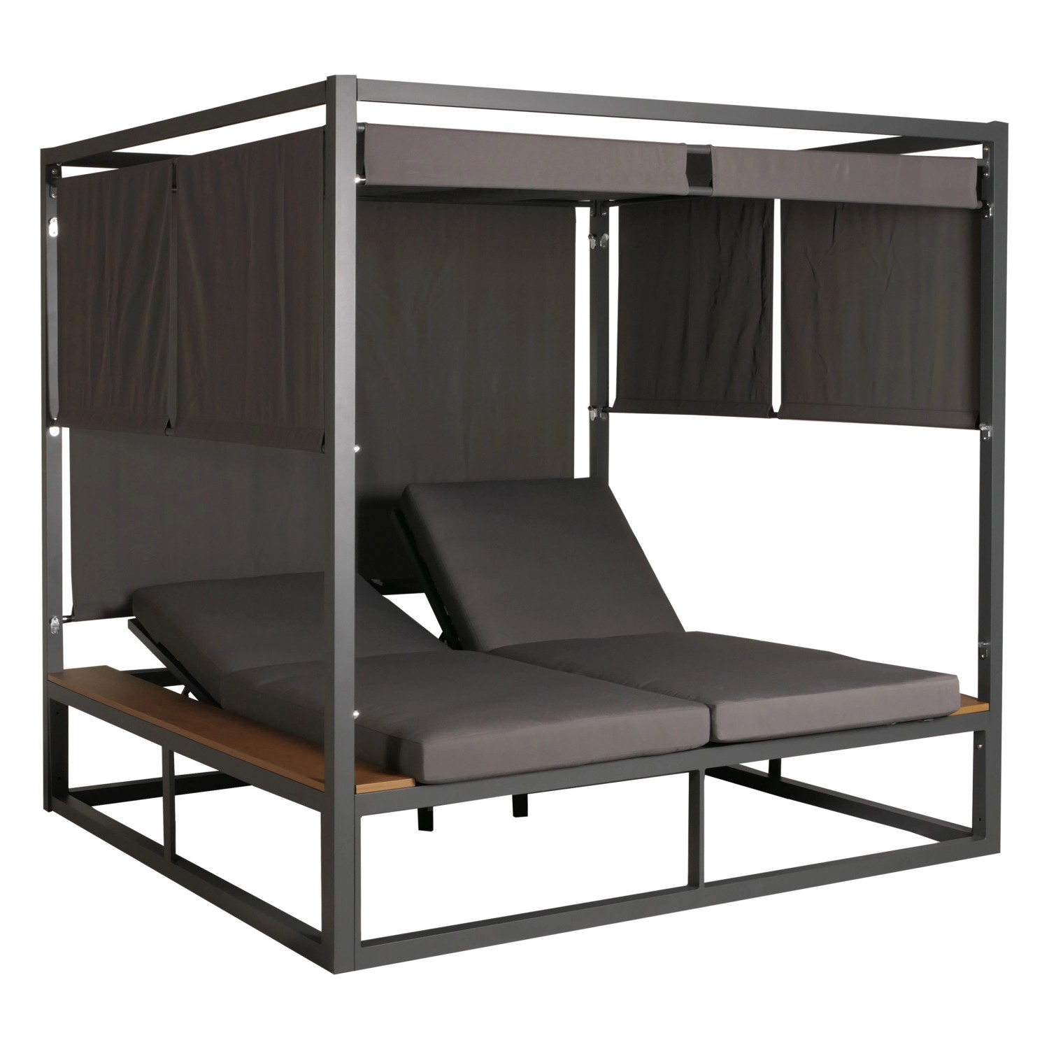 MCW Lounge-Gartenliege M63 Dunkelgrau