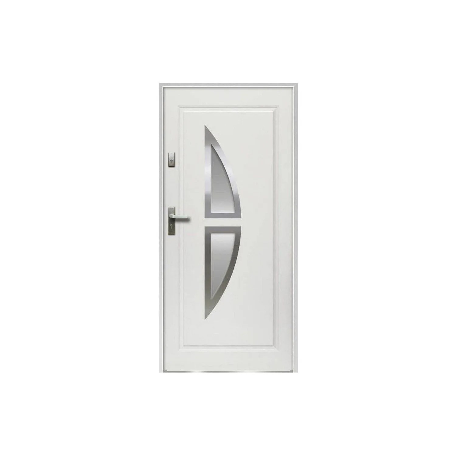 Vente-unique Haustür Covas Weiß 95 cm