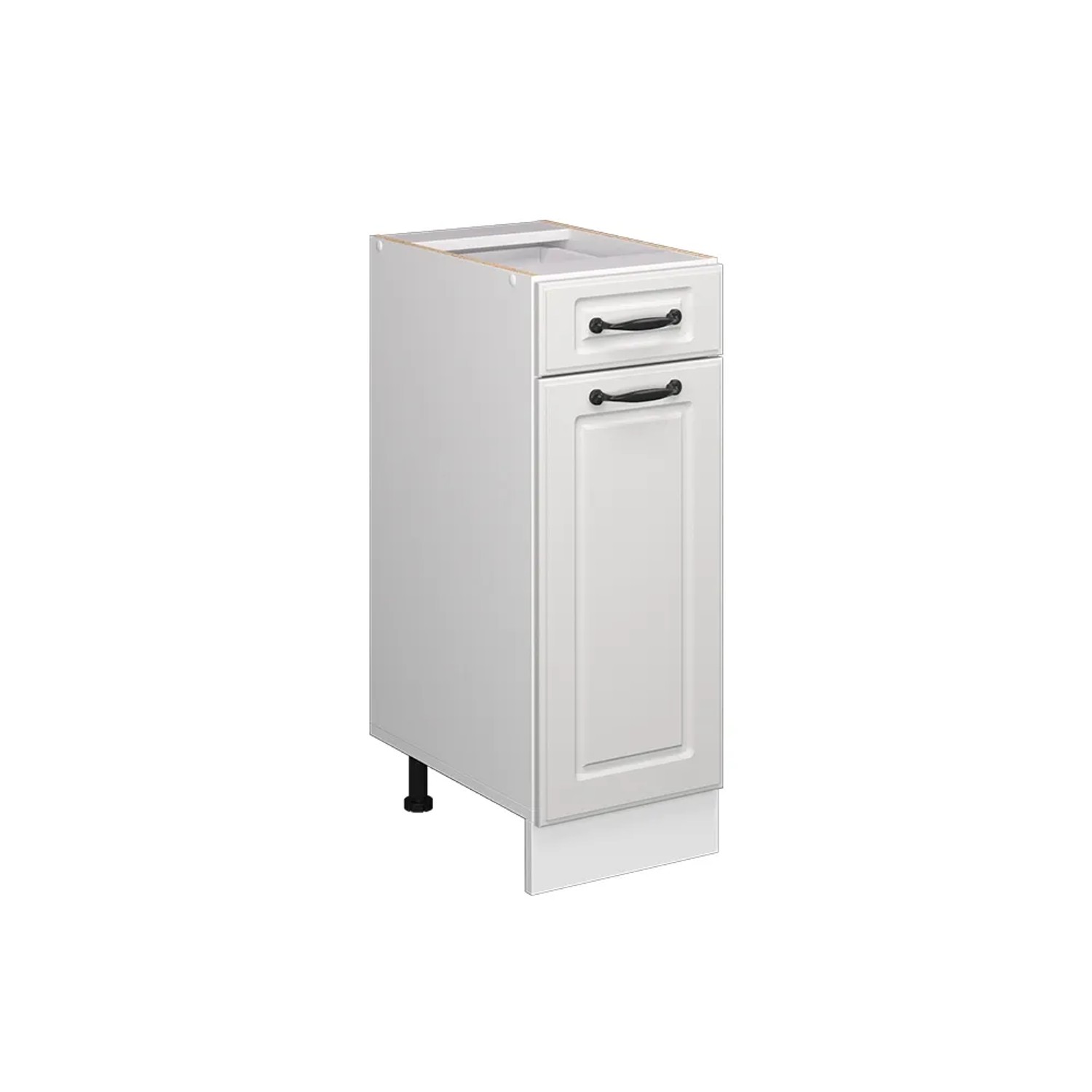 Vicco Küchenunterschrank R-Line Weiß Landhaus/Weiß 30 cm ohne Arbeitsplatte