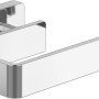 Villeroy & Boch Elements Striking Toilettenpapierhalter Ohne Deckel Wandmontage Eckiger WC-Papierhalter Messing Chrom