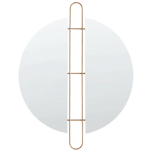 Beliani Dekospiegel ATTIN Gold 2x52x65