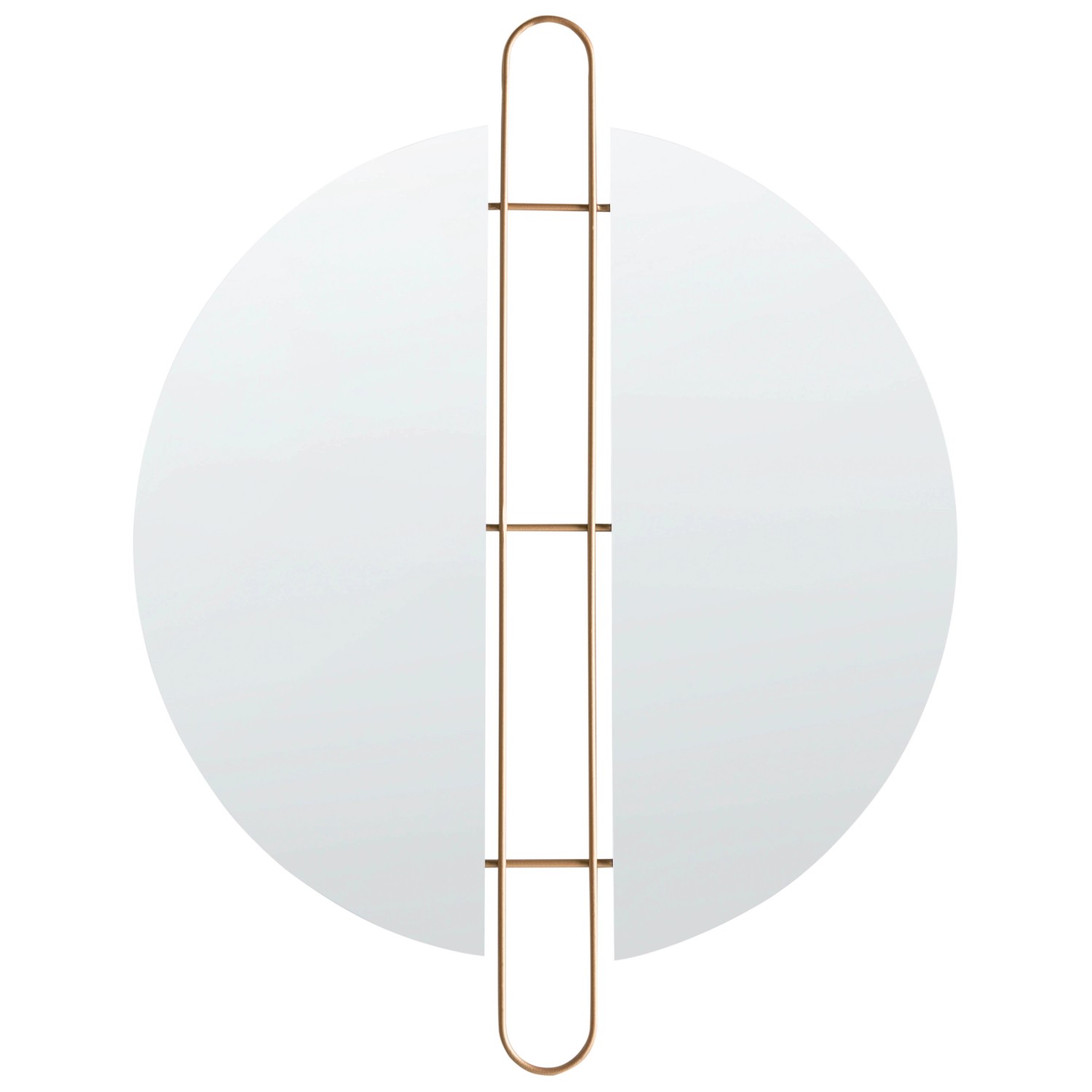 Beliani Dekospiegel ATTIN Gold 2x52x65 günstig online kaufen