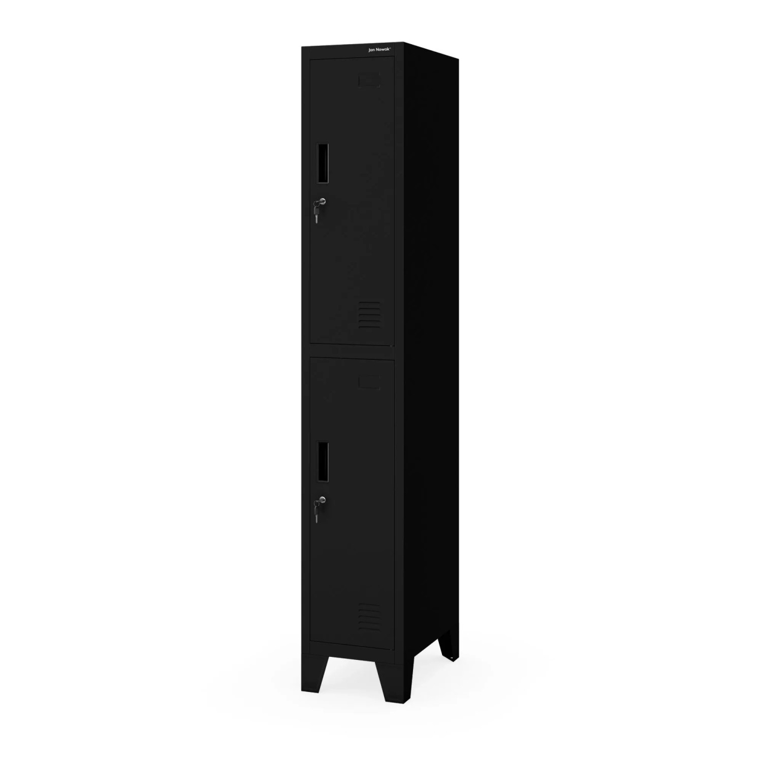 Jan Nowak Garderobenschrank Bartek 1 Plus 172 x 29 x 45 cm Schwarz