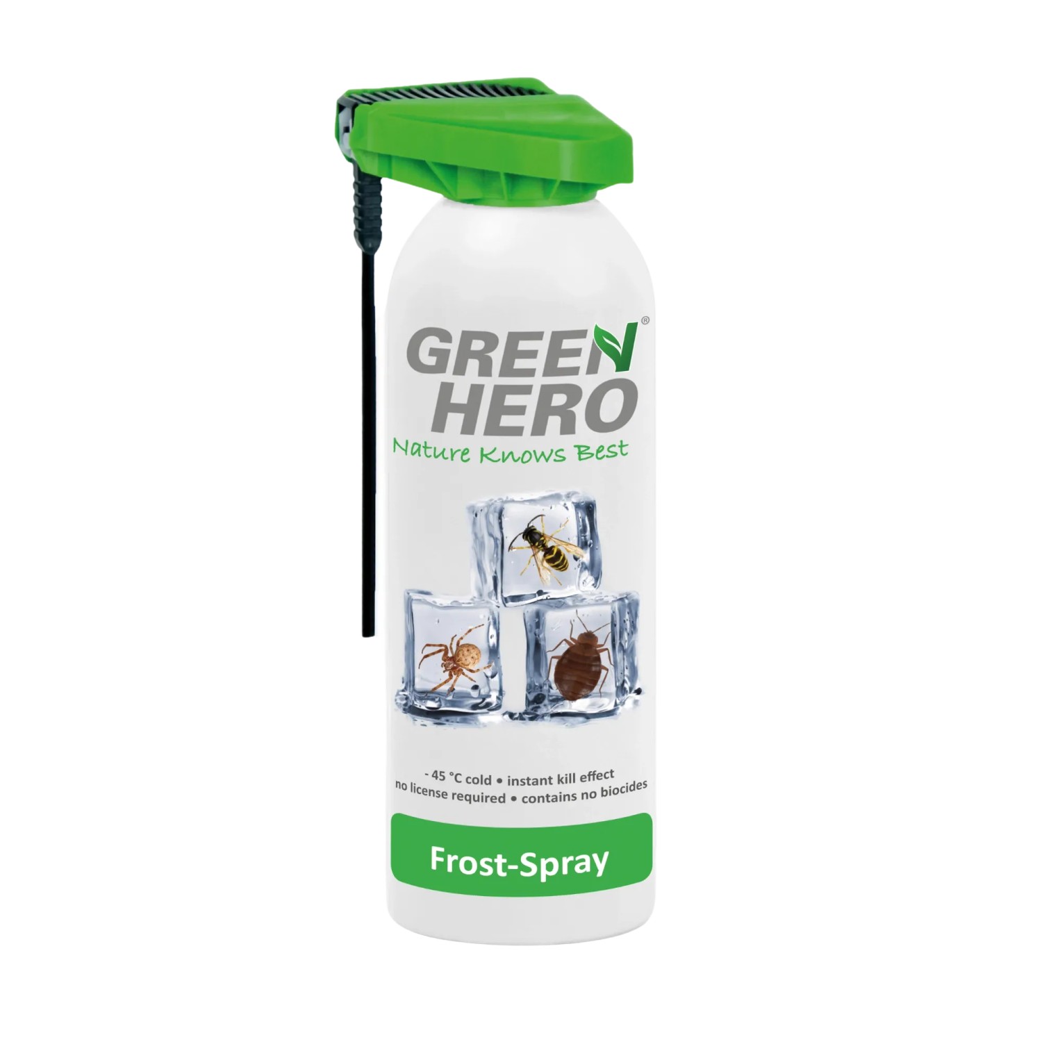 GreenHero Frost-Spray Insektenspray ohne Insektizide zur Bekämpfung von Insekten und Nestern