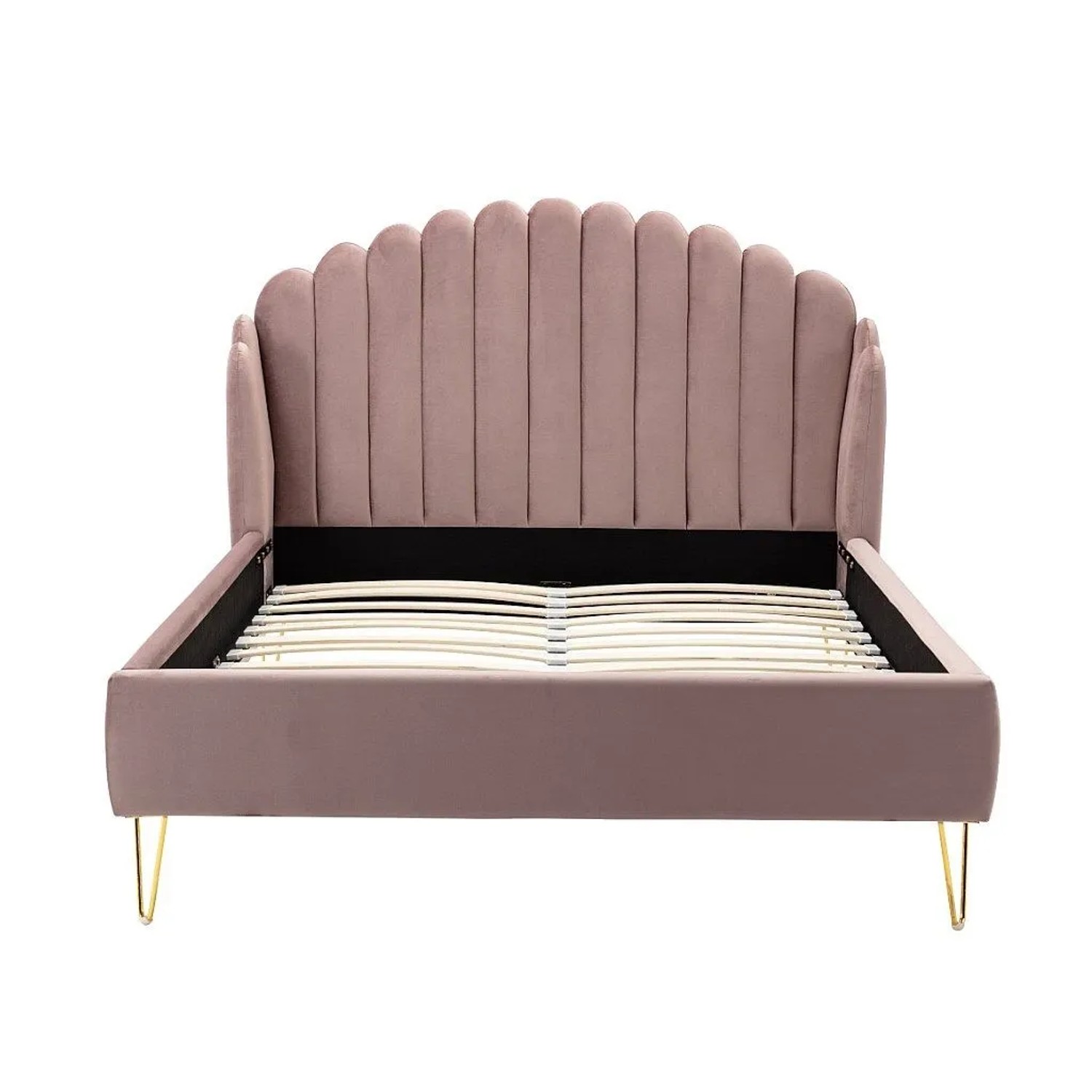 Vente-unique Bettrahmen Sagali Puderrosa 158 cm
