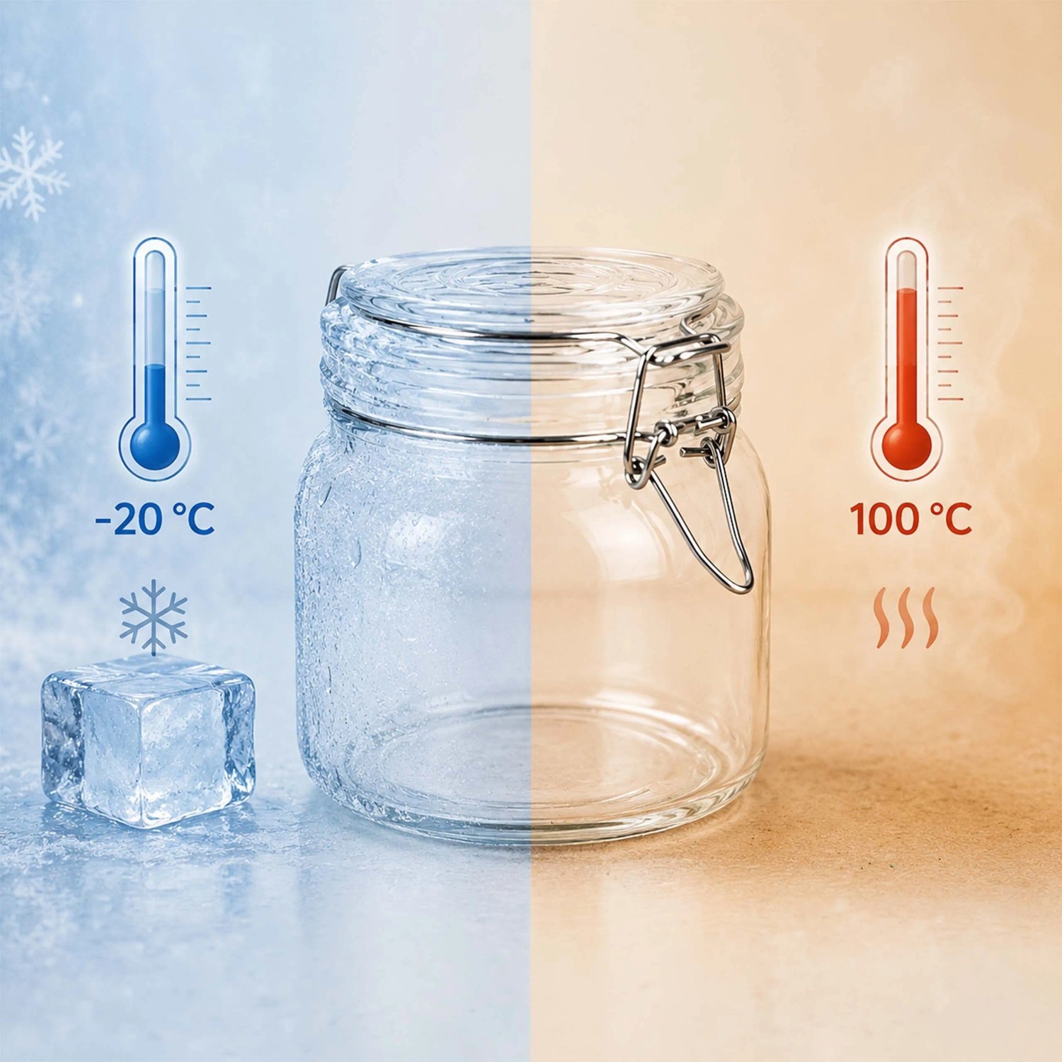 Relaxdays Einmachgläser 6er Set Glas Transparent Luftdicht mit Bügelverschluss 12,5 cm x 11,5 cm 750 ml_5