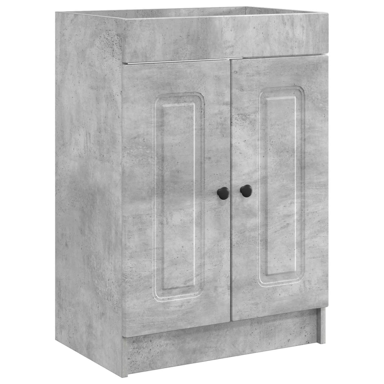 vidaXL Unter dem Waschbecken Badschrank Betongrau 56 x 37,5 x 81 cm 890007