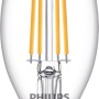 Philips LED-Leuchtmittel E14 Kerze, 6,5W, 806lm, klar. Ideal für Wohnräume.