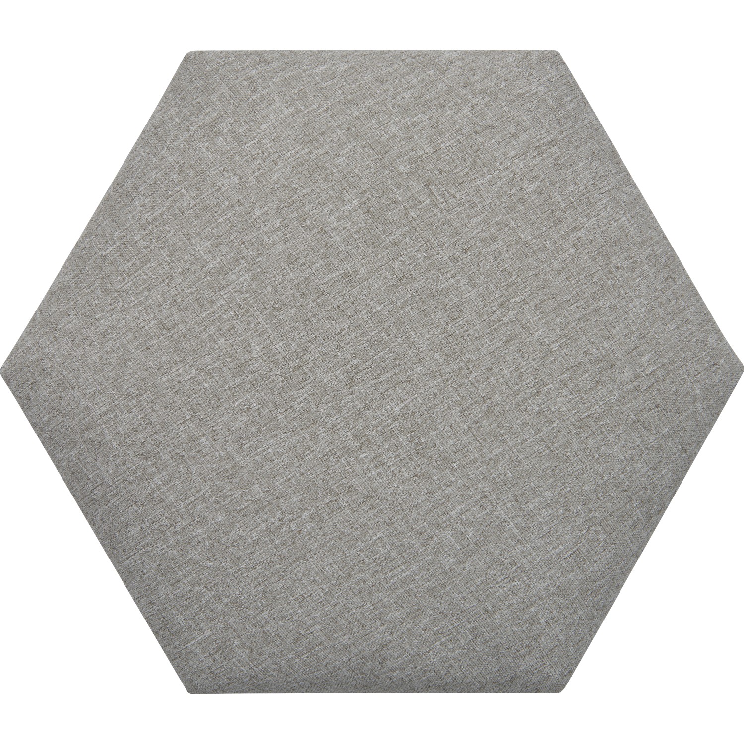 Wandkissen Hexagon 30 cm x 30 cm Hellgrau Struktur