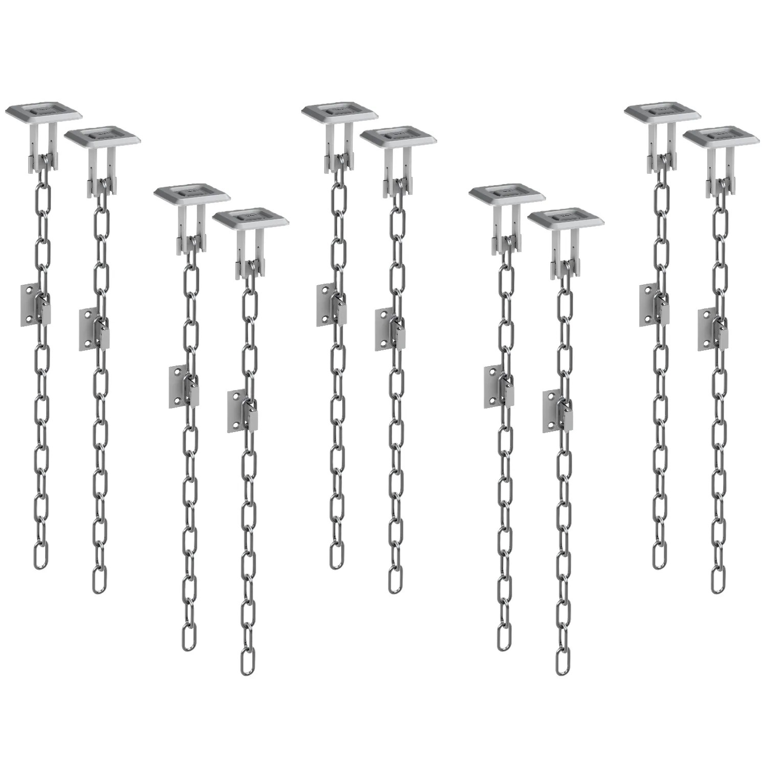 Basi - Gitterrostsicherung - GS 70 - für Kellerschächte - 5 VE - 5 Paar - 5X1620-0070